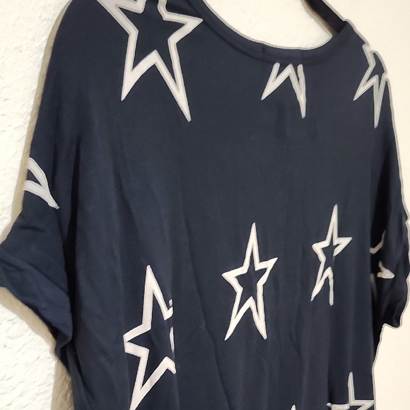 Buffalo David Bitton Black and White Boxy Short Sleeve Tee - Picture 10 of 11